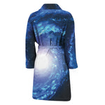Deep Space Milky Way Print Men's Bathrobe