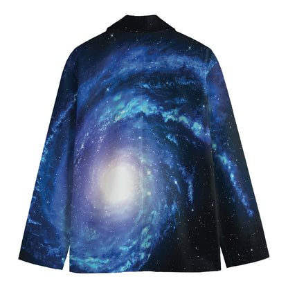 Deep Space Milky Way Print Men's Blazer