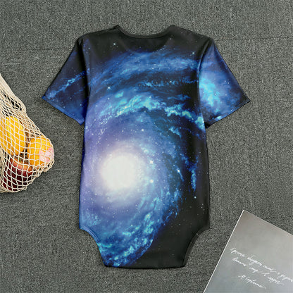 Deep Space Milky Way Print Men's Bodysuit