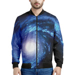 Deep Space Milky Way Print Men's Bomber Jacket