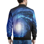 Deep Space Milky Way Print Men's Bomber Jacket