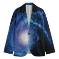 Deep Space Milky Way Print Men's Cotton Blazer