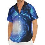 Deep Space Milky Way Print Men's Deep V-Neck Shirt