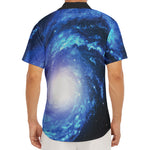 Deep Space Milky Way Print Men's Deep V-Neck Shirt
