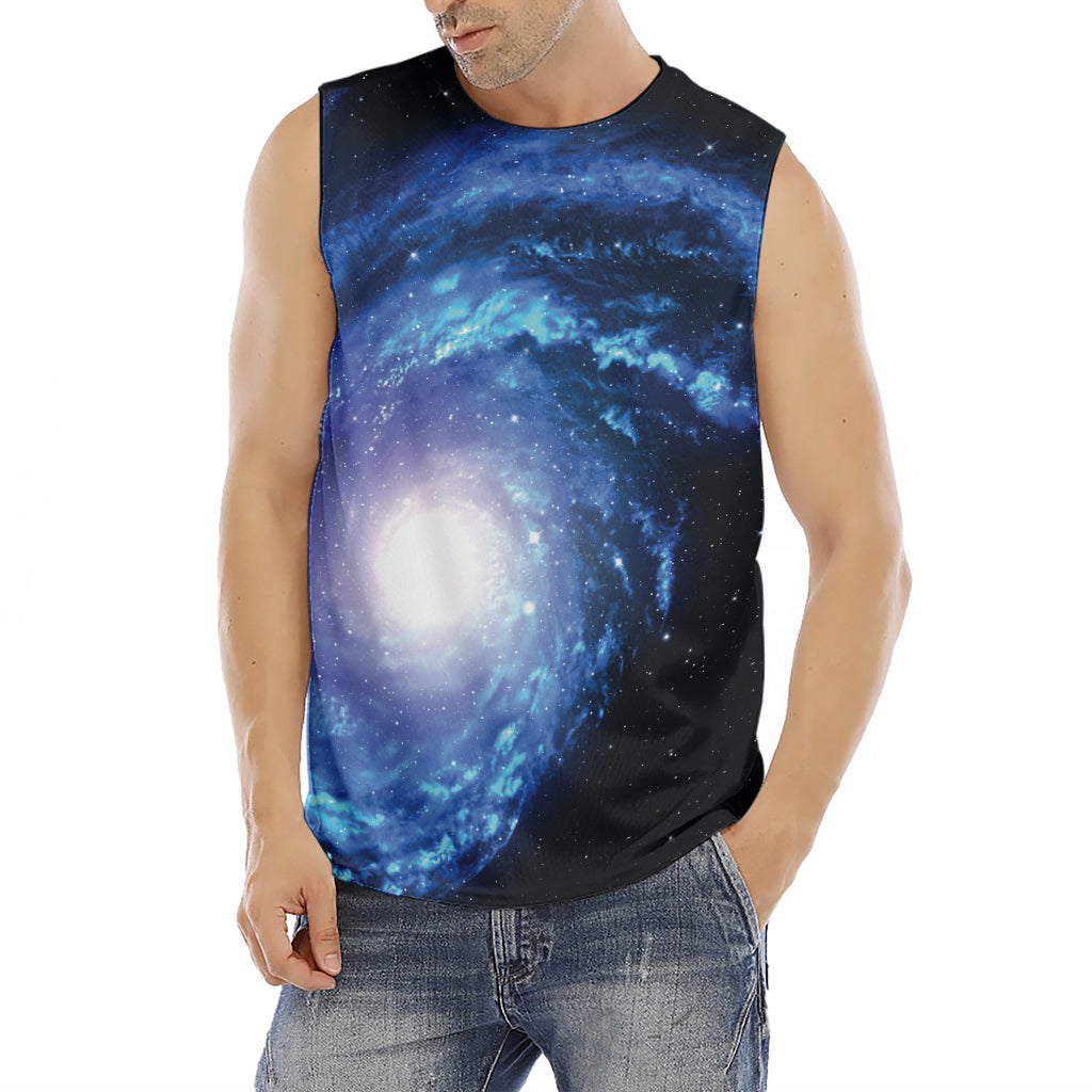 Deep Space Milky Way Print Men's Fitness Tank Top