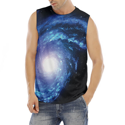 Deep Space Milky Way Print Men's Fitness Tank Top