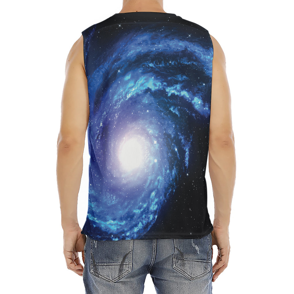 Deep Space Milky Way Print Men's Fitness Tank Top