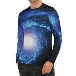Deep Space Milky Way Print Men's Long Sleeve Rash Guard