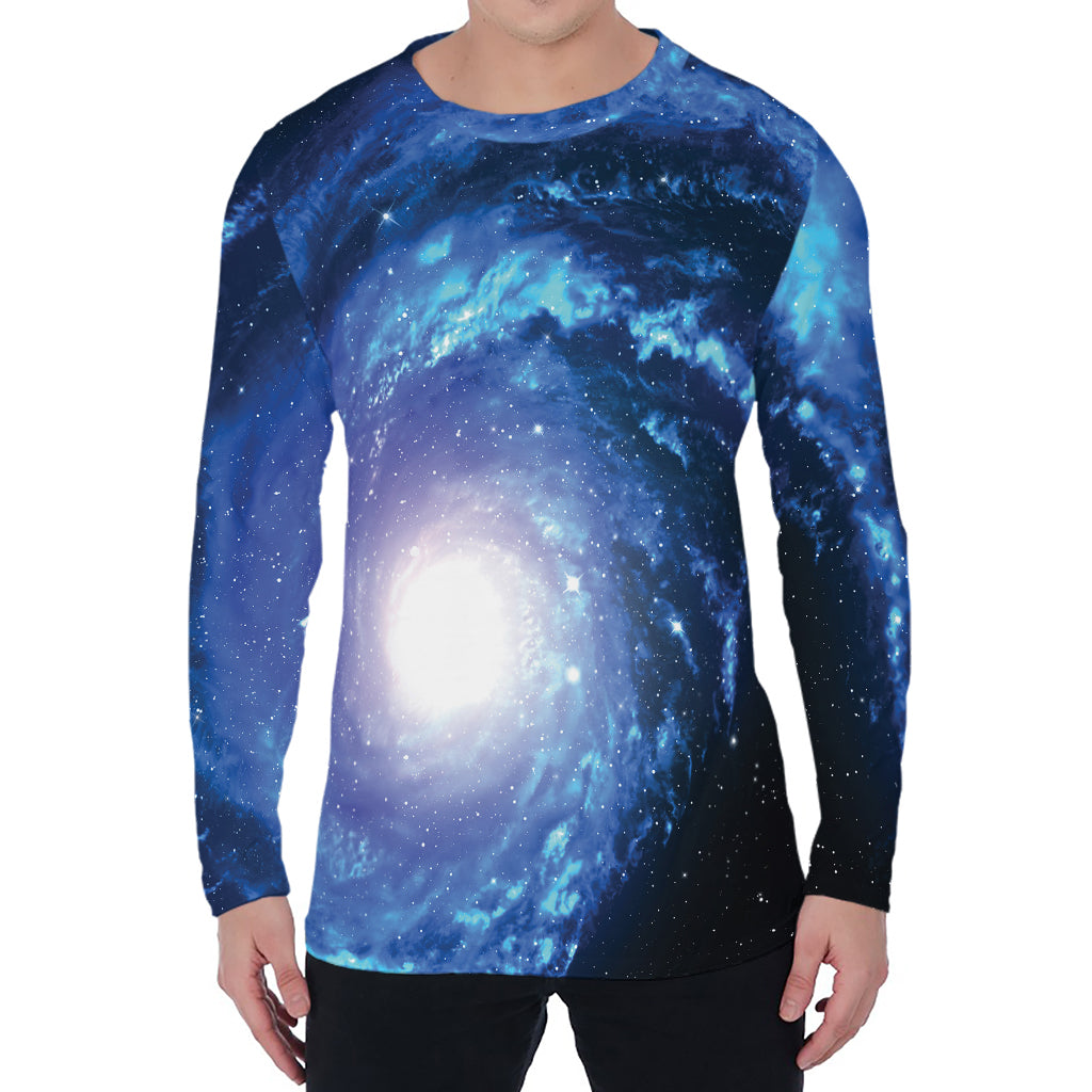 Deep Space Milky Way Print Men's Long Sleeve T-Shirt