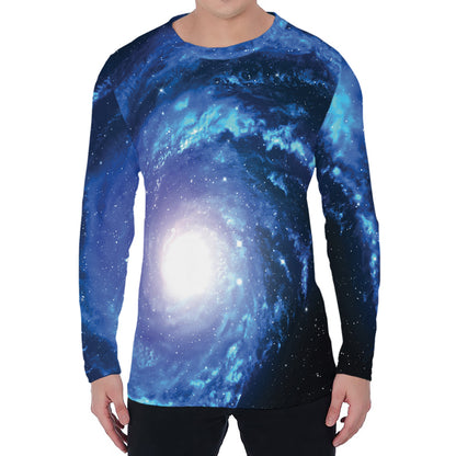 Deep Space Milky Way Print Men's Long Sleeve T-Shirt