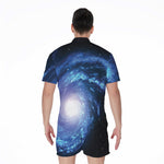 Deep Space Milky Way Print Men's Rompers