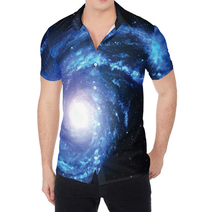 Deep Space Milky Way Print Men's Shirt