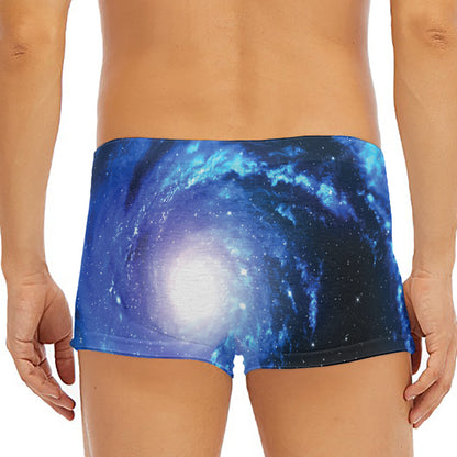 Deep Space Milky Way Print Men's Short Boxer Briefs