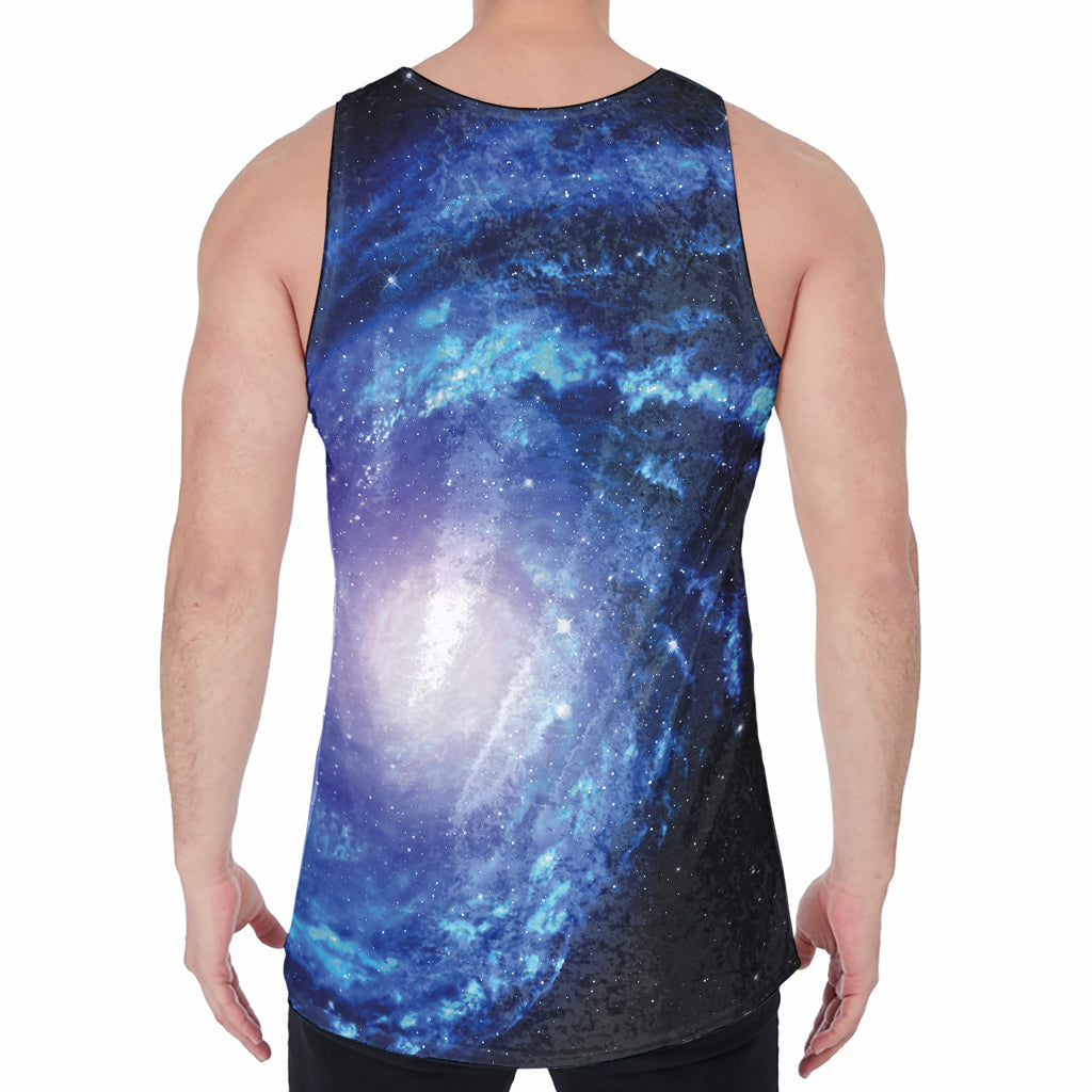 Deep Space Milky Way Print Men's Velvet Tank Top
