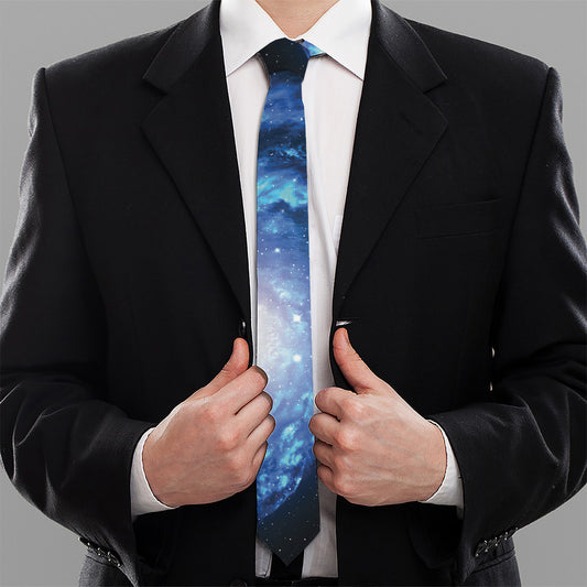 Deep Space Milky Way Print Necktie