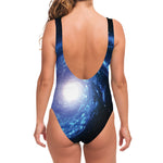 Deep Space Milky Way Print One Piece Swimsuit