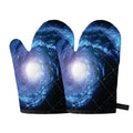 Deep Space Milky Way Print Oven Mitts