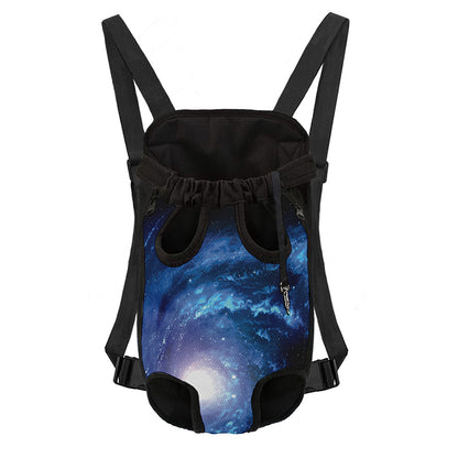 Deep Space Milky Way Print Pet Carrier Backpack