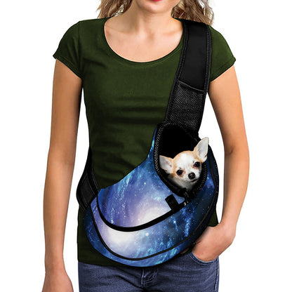 Deep Space Milky Way Print Pet Sling Carrier