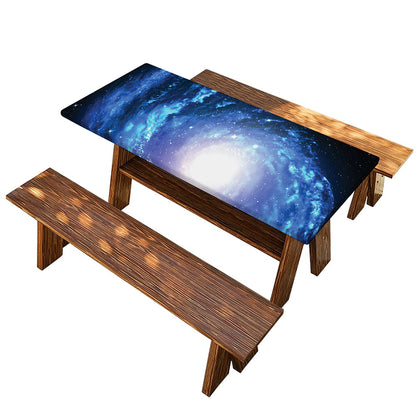 Deep Space Milky Way Print Picnic Table Cover