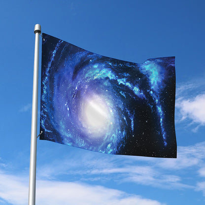 Deep Space Milky Way Print Polyester Flag