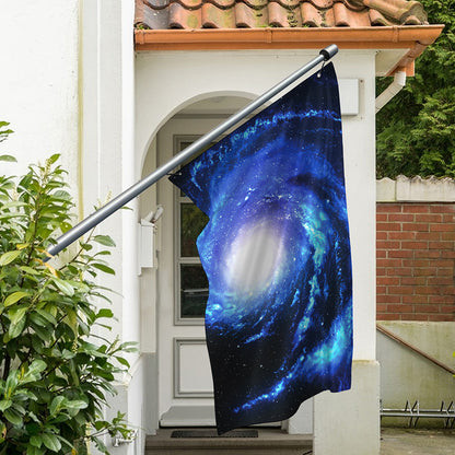Deep Space Milky Way Print Polyester Flag