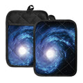 Deep Space Milky Way Print Pot Holders With Pocket