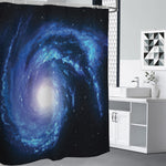 Deep Space Milky Way Print Premium Shower Curtain
