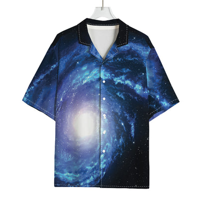 Deep Space Milky Way Print Rayon Hawaiian Shirt