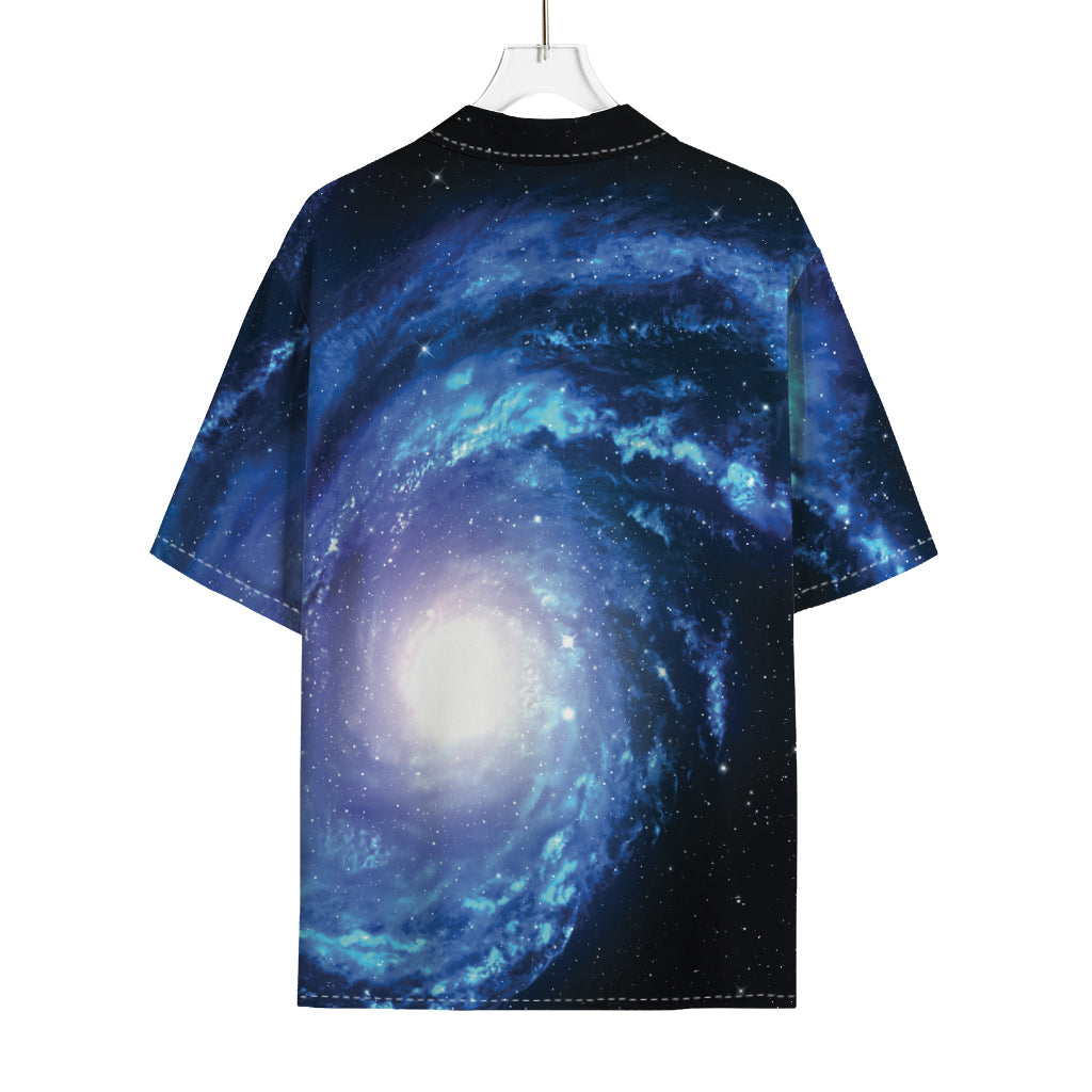 Deep Space Milky Way Print Rayon Hawaiian Shirt
