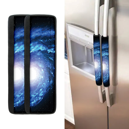 Deep Space Milky Way Print Refrigerator Handle Covers