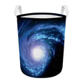Deep Space Milky Way Print Round Laundry Basket