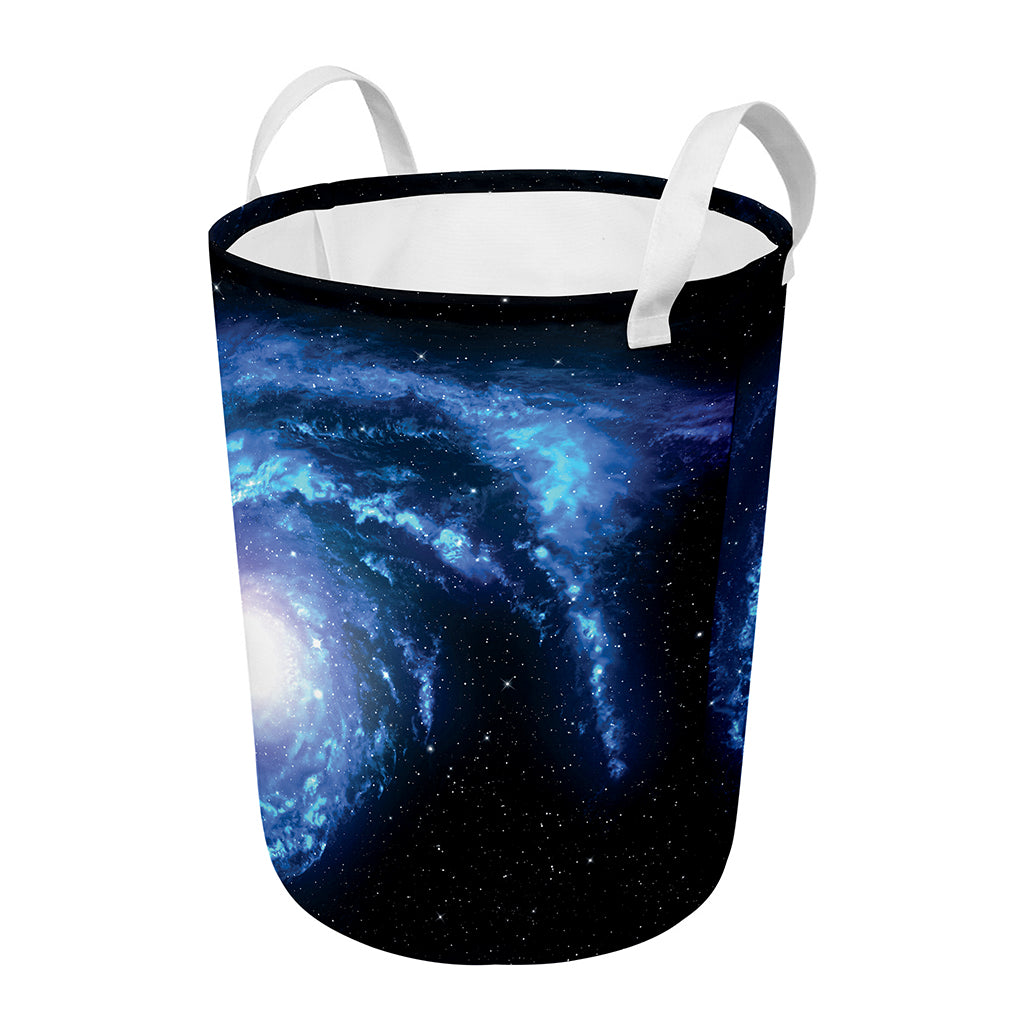 Deep Space Milky Way Print Round Laundry Basket
