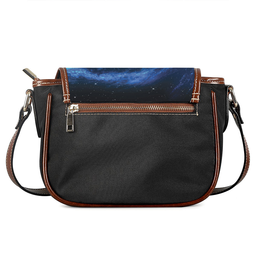 Deep Space Milky Way Print Saddle Bag
