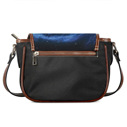 Deep Space Milky Way Print Saddle Bag