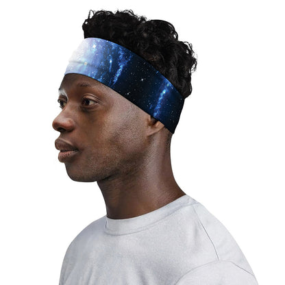 Deep Space Milky Way Print Sports Headband