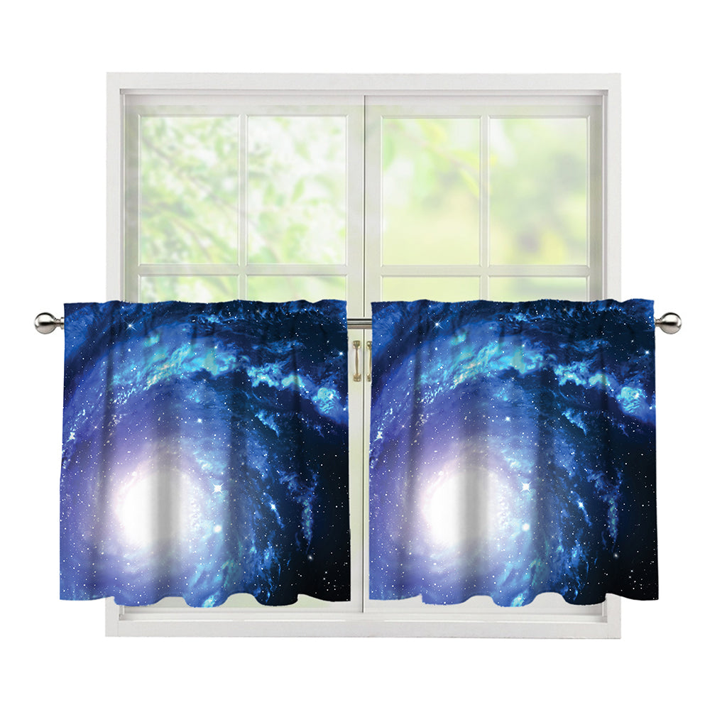 Deep Space Milky Way Print Tier Curtains