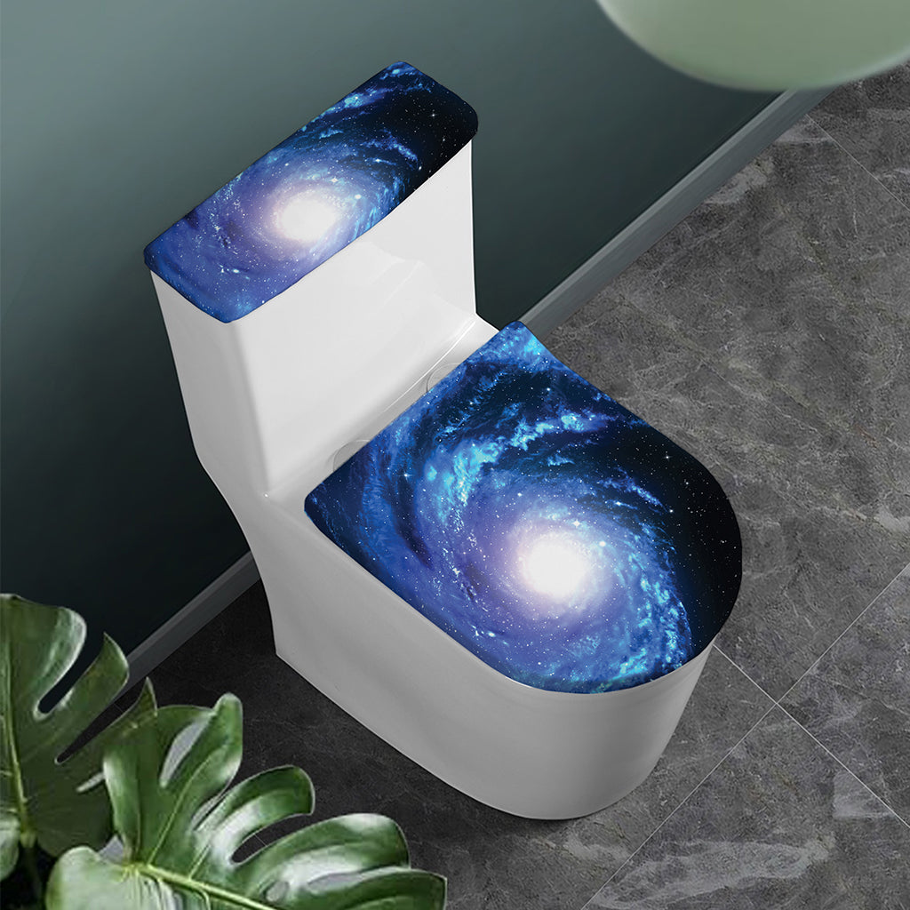 Deep Space Milky Way Print Toilet Lid And Tank Cover Set