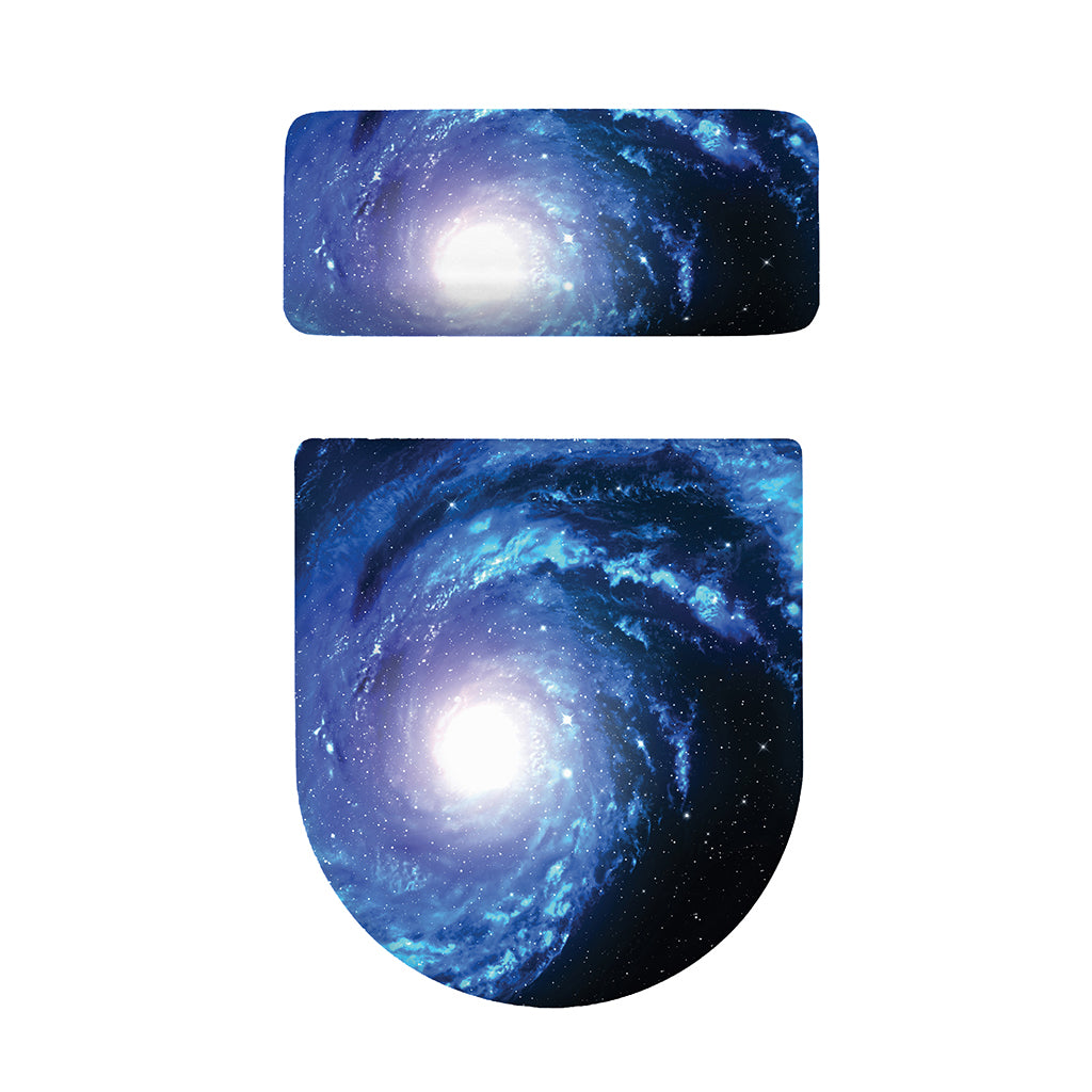 Deep Space Milky Way Print Toilet Lid And Tank Cover Set
