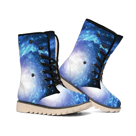 Deep Space Milky Way Print Winter Boots