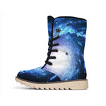 Deep Space Milky Way Print Winter Boots