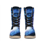 Deep Space Milky Way Print Winter Boots