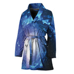 Deep Space Milky Way Print Women's Bathrobe