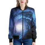 Deep Space Milky Way Print Women's Bomber Jacket