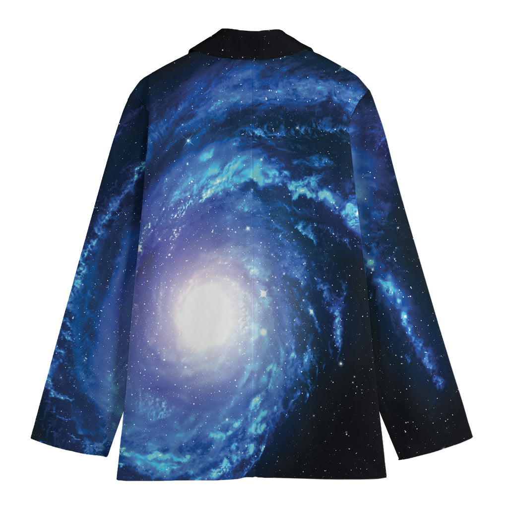 Deep Space Milky Way Print Women's Cotton Blazer