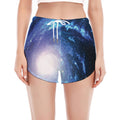 Deep Space Milky Way Print Women's Split Running Shorts