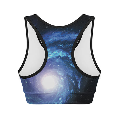 Deep Space Milky Way Print Women's Sports Bra