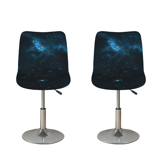 Deep Space Print Bar Stool Covers