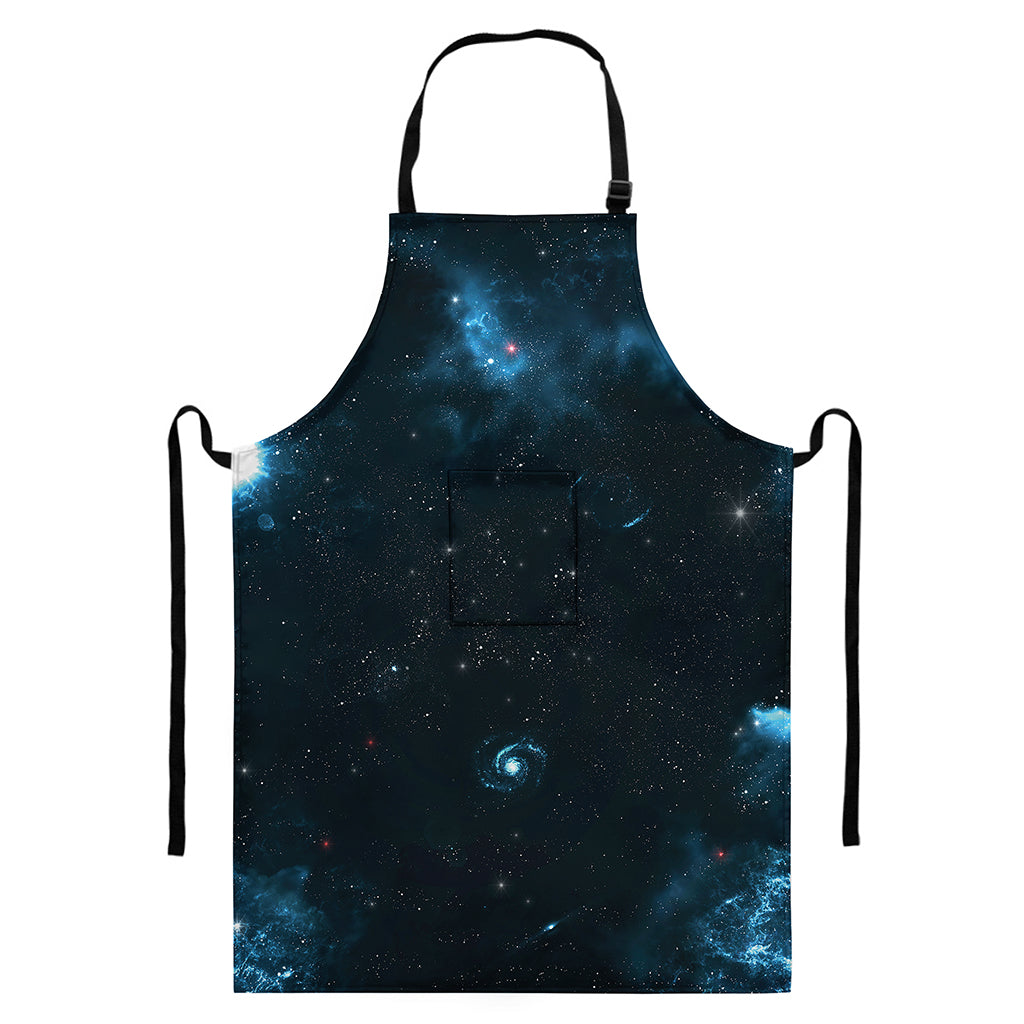 Deep Space Print Bib Apron With Pocket