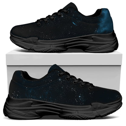 Deep Space Print Black Chunky Shoes